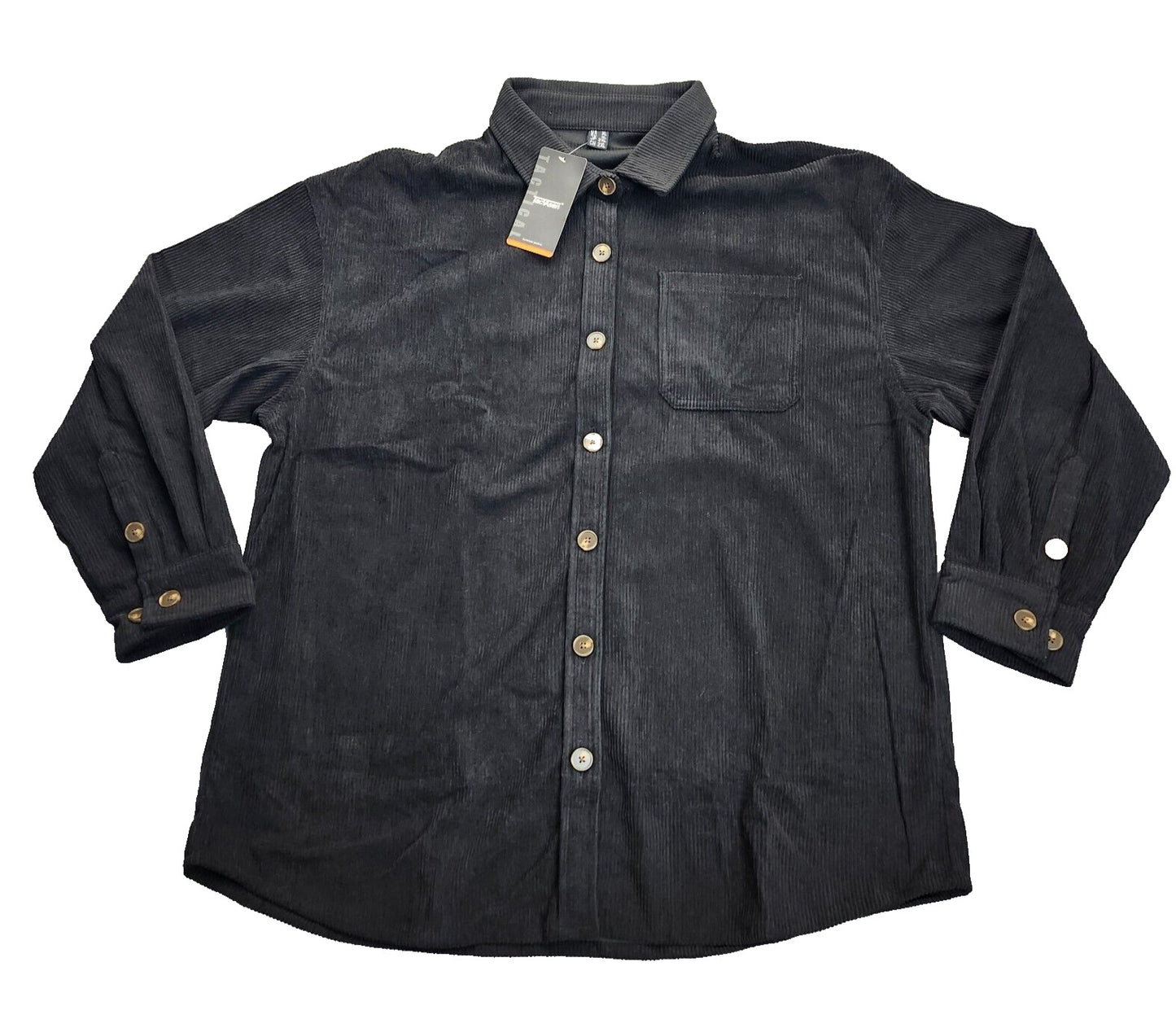 Tacvasen womens corduroy button up dress shirt sz X-large