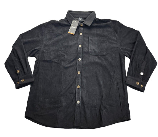 Tacvasen womens corduroy button up dress shirt sz X-large