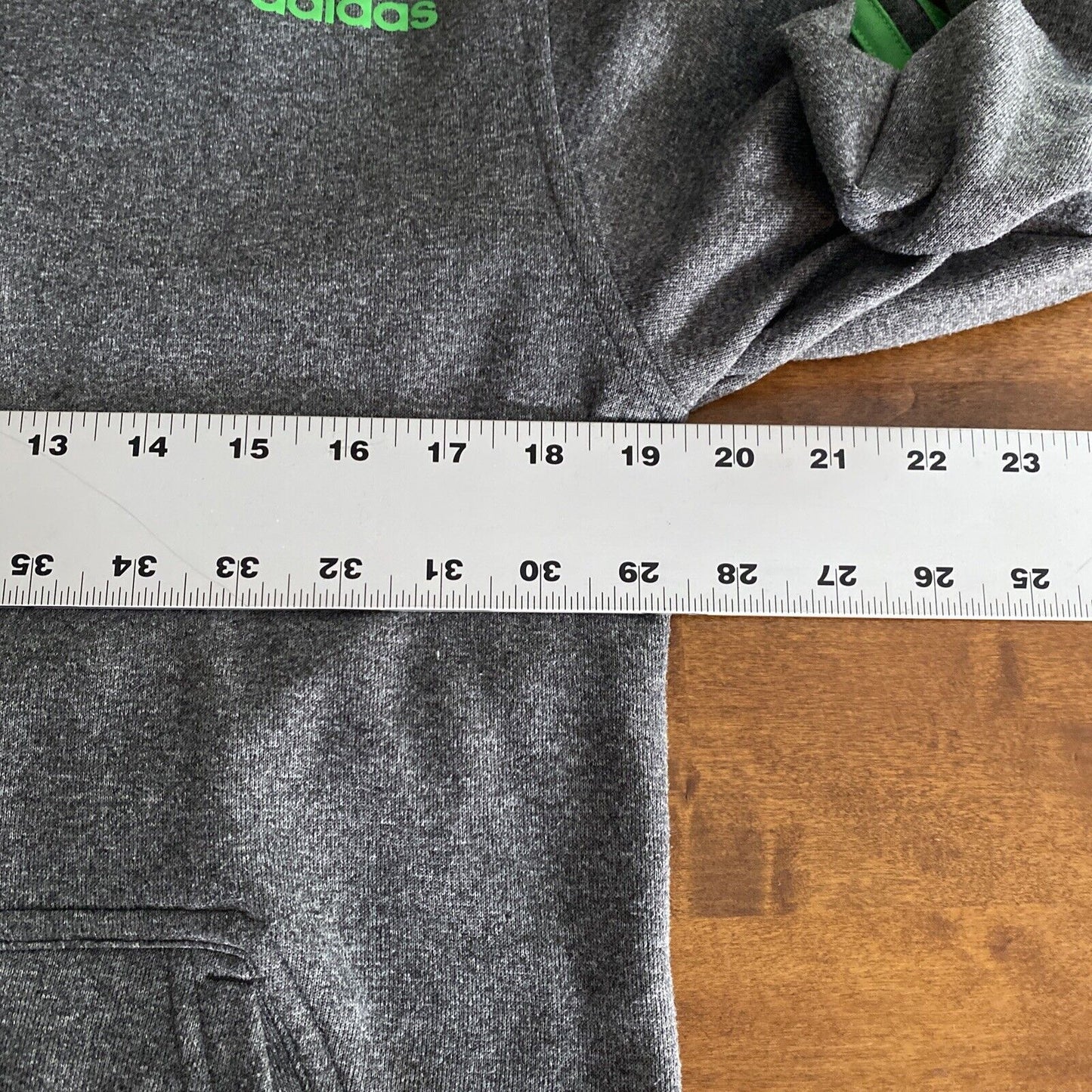 VTG Adidas Mens Zip Up Track Jacket Gray And Green Size Small