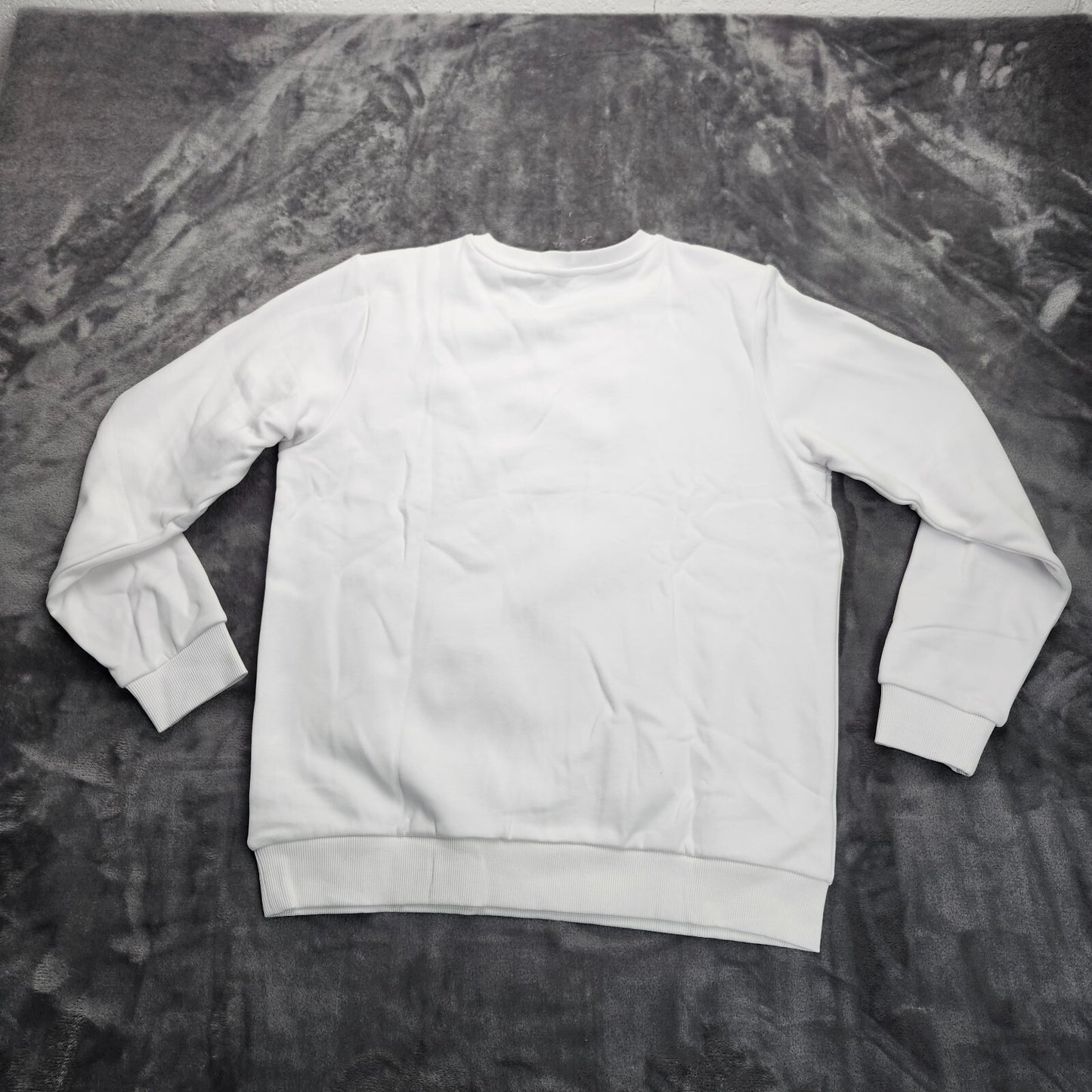 TACVASEN Women's White Fleece Crewneck Pullover Sweatshirt Large