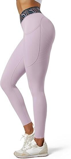Fanka Body Sculpt Patterned Waistband Compression Leggings with Pockets small