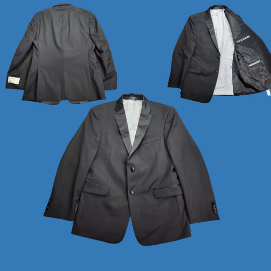 Tommy Hilfiger Men's 100% Wool Doyle Black Tuxedo Jacket Size 41 Regular