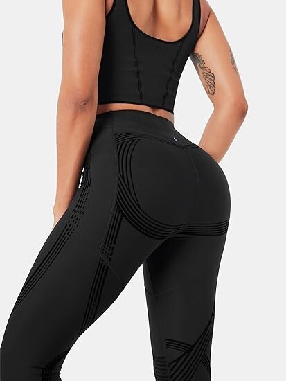 Fanka Body Sculpt Double Coverage Leggings Compression with Pockets Small