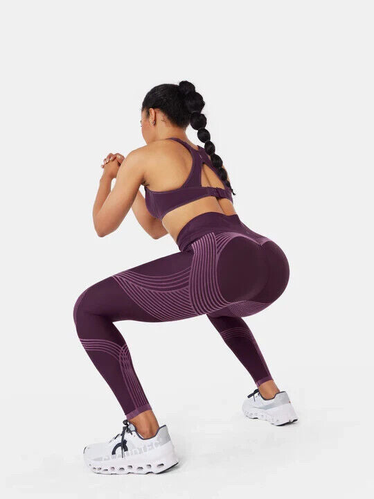 Fanka Body Sculpt Side Pocket Leggings Midnight/Crushed Plum XL