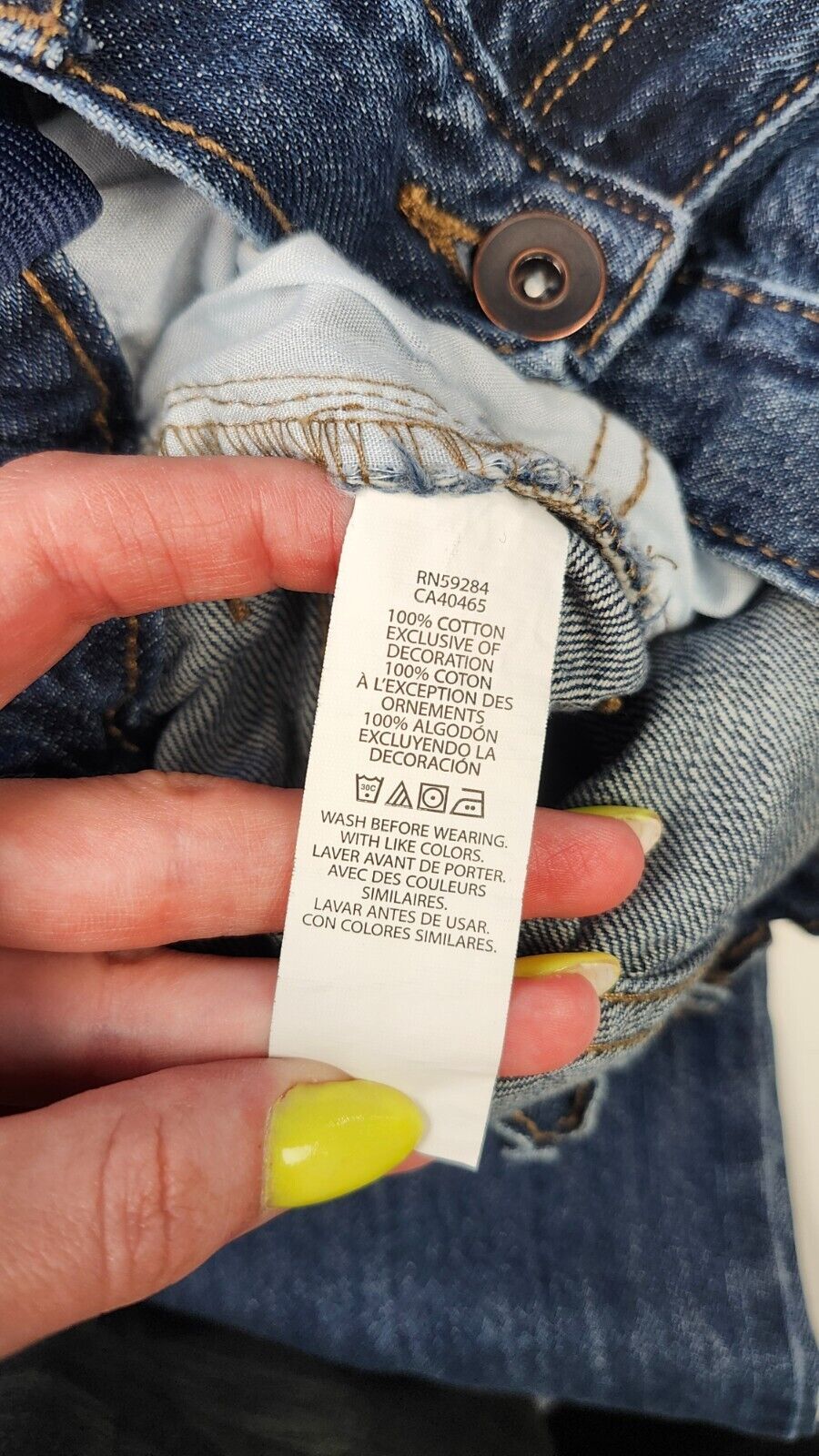 Childrens Place Girls Bootcut Blue Jeans Size 18M