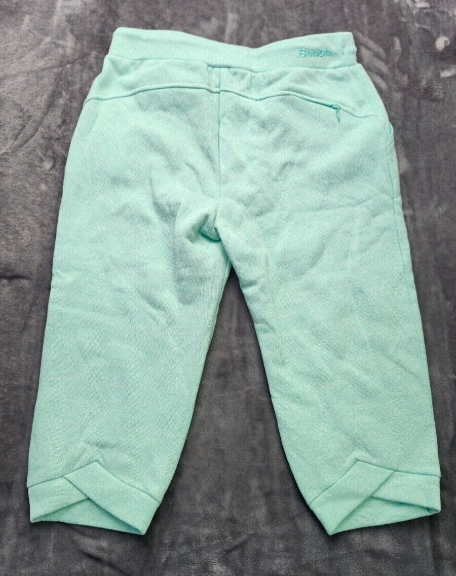Bench UrbanWear Womens Soft Capri Sweat Pants Mint Green Size Small