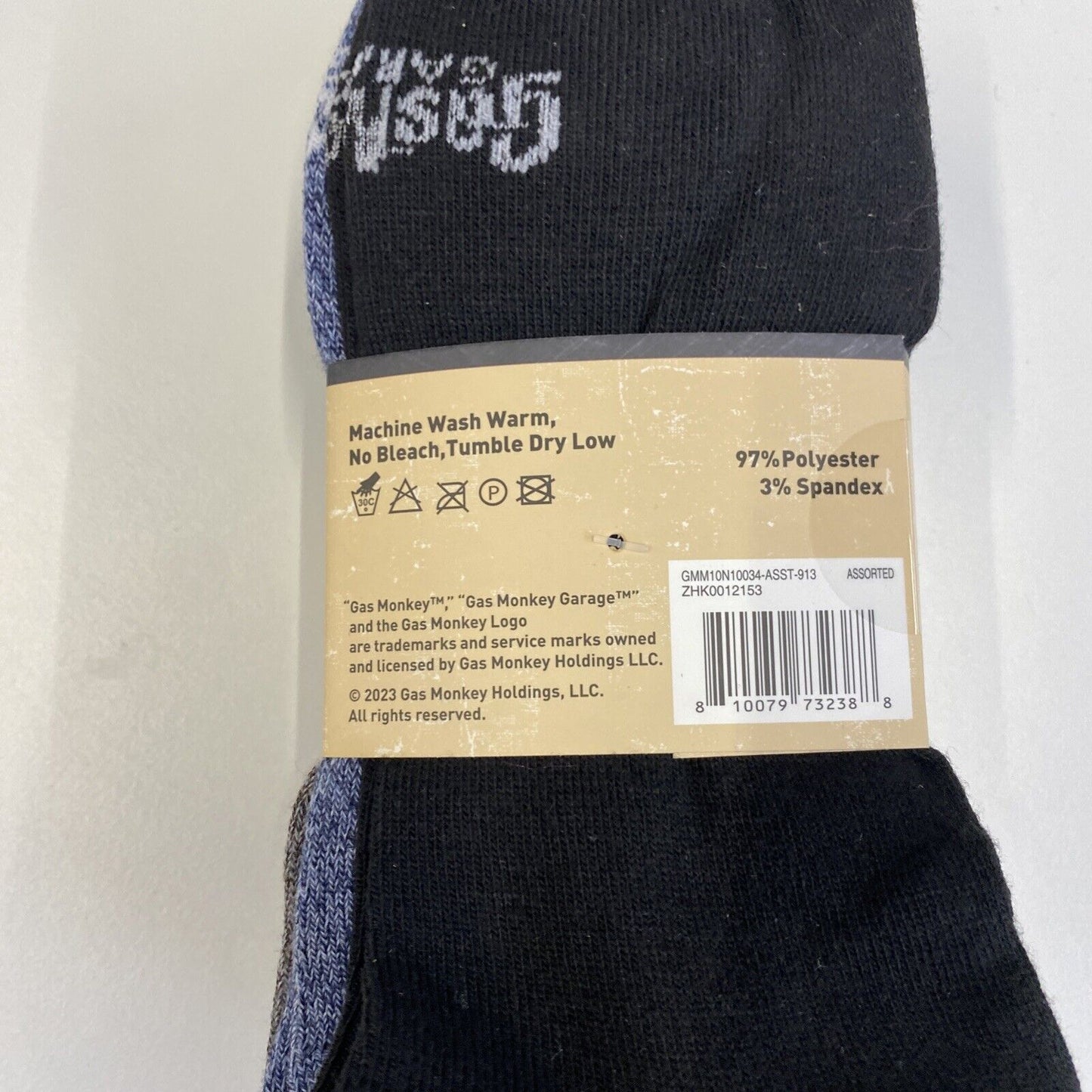 10 Pair Gas Monkey Garage Work & Outdoor Crew Socks Men's Size 10-13