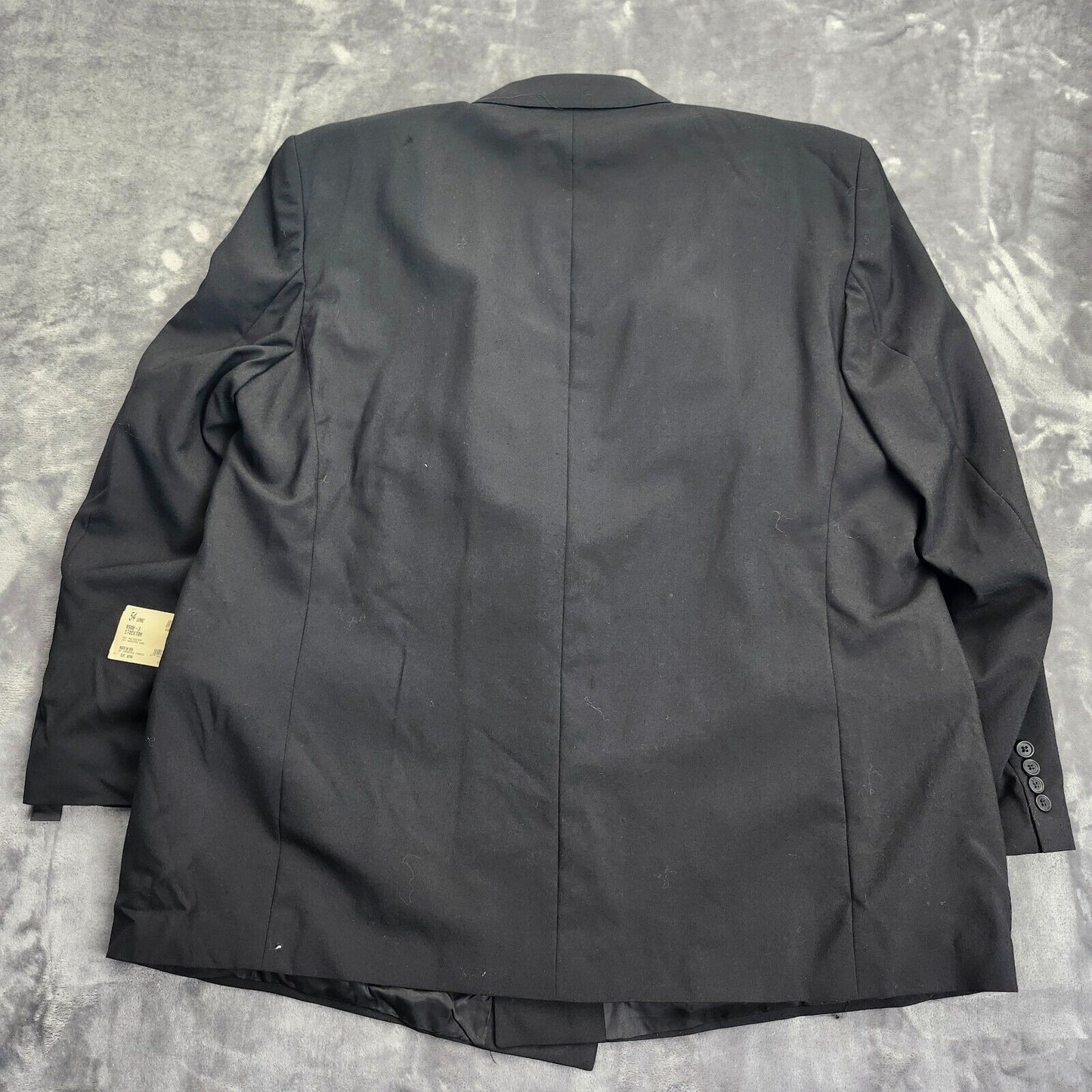 Hardwick Clothes Men's Suit Jacket Black Peak Lapel Double Breasted 54 Long