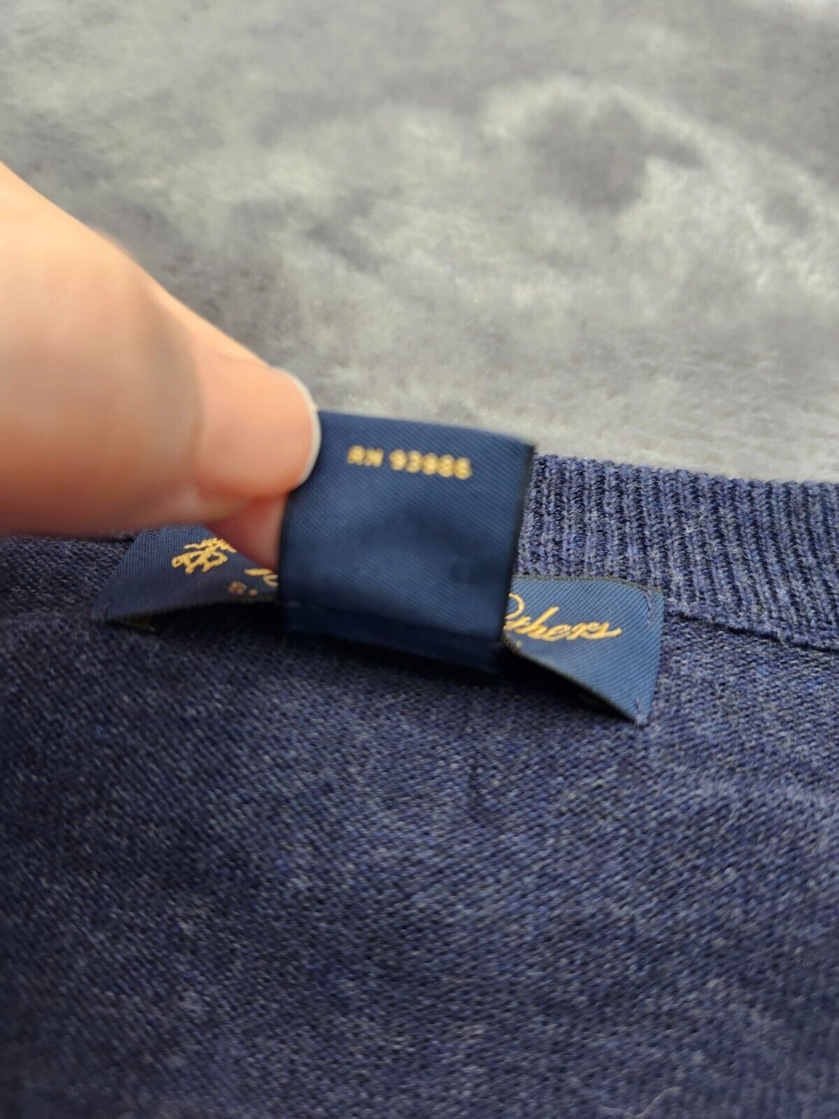 Brooks Brothers Men Sweater Crew Neck 100% Supima Cotton Blue Size XXL