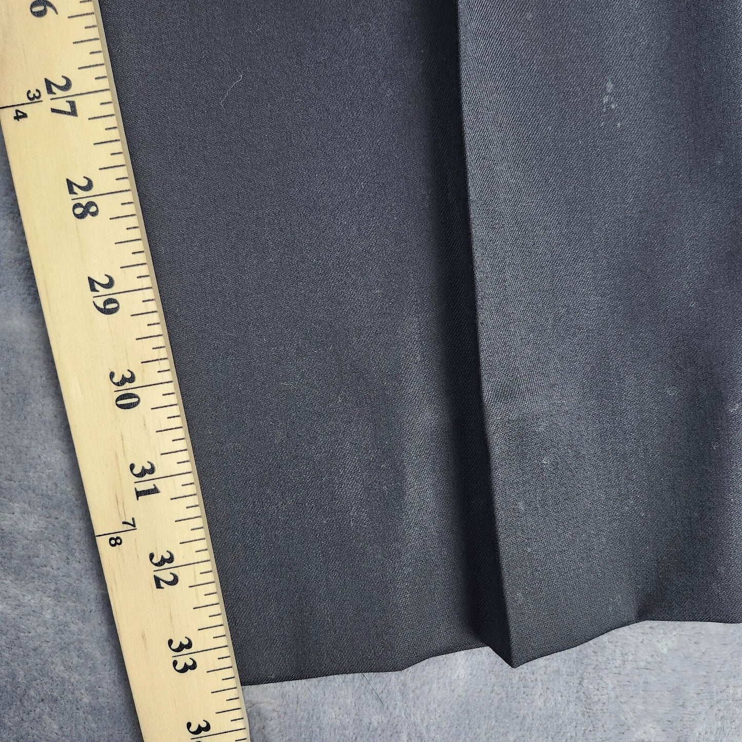 NWT Tommy Hilfiger Black Wool Suit Set Jacket Notch Lapel 38 Long, Pants 32