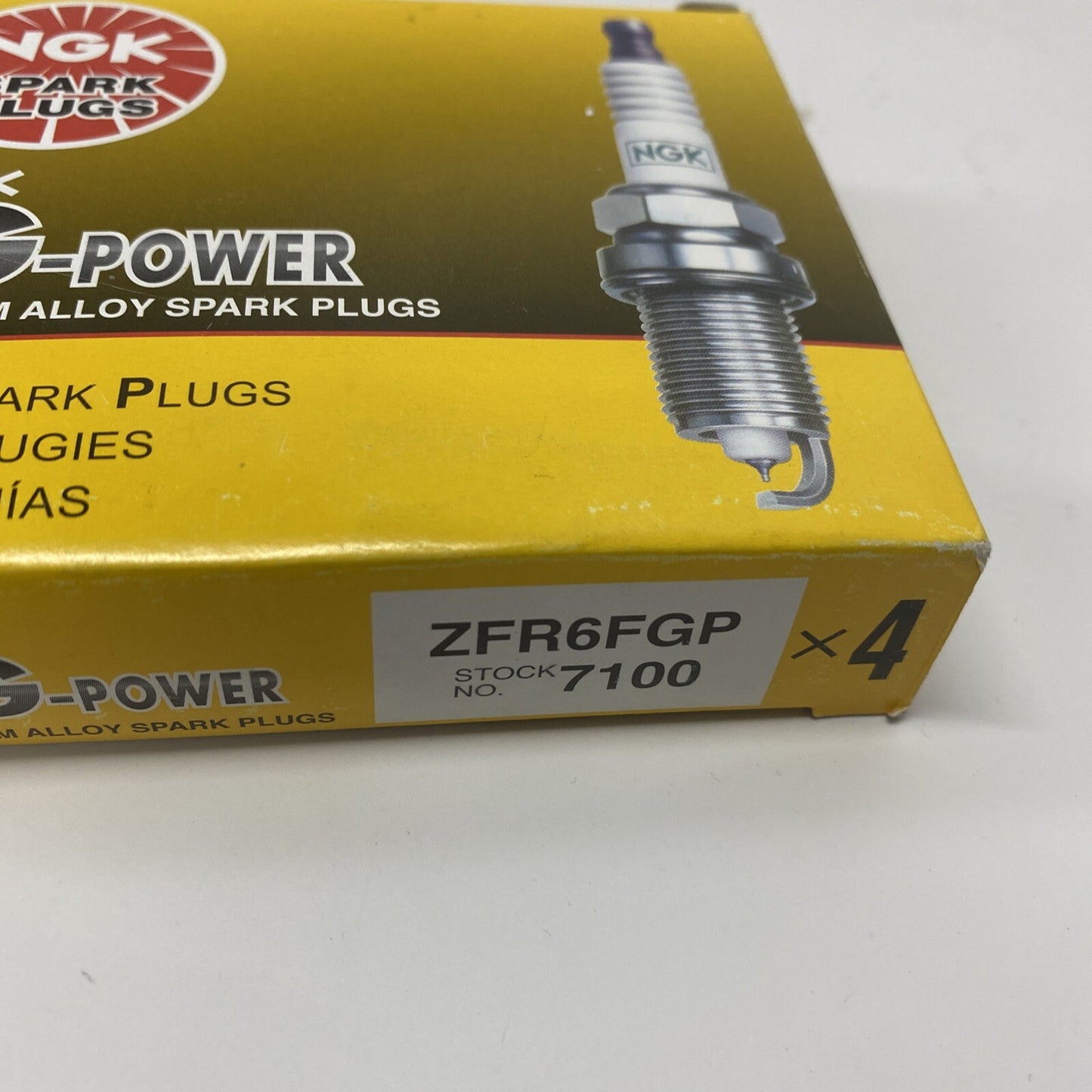 4 Plugs NGK ZFR6FGP/7100 G-Power Platinum Spark Plugs