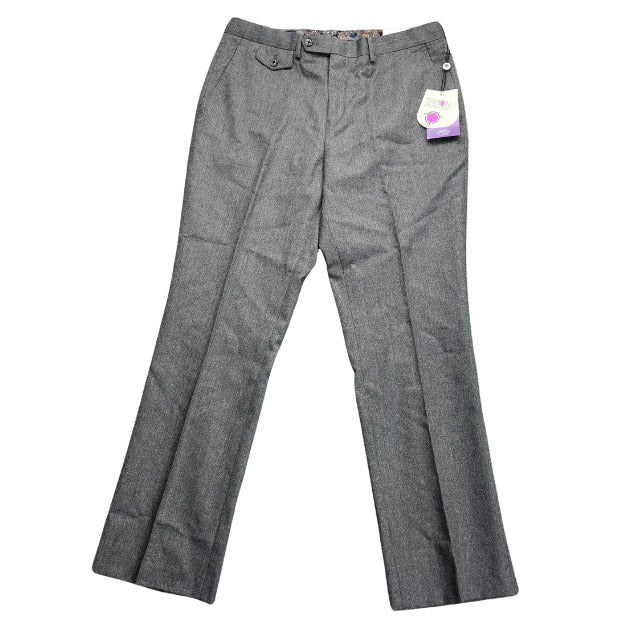 Tayion By Montee Holland Mens Classic-Fit Wool-Blend Dress Pants 42W x 30L Grey