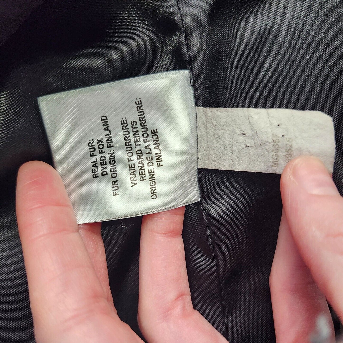 Forecaster of Boston Platinum Black Wool Coat with Real Fox Fur Collar size 2