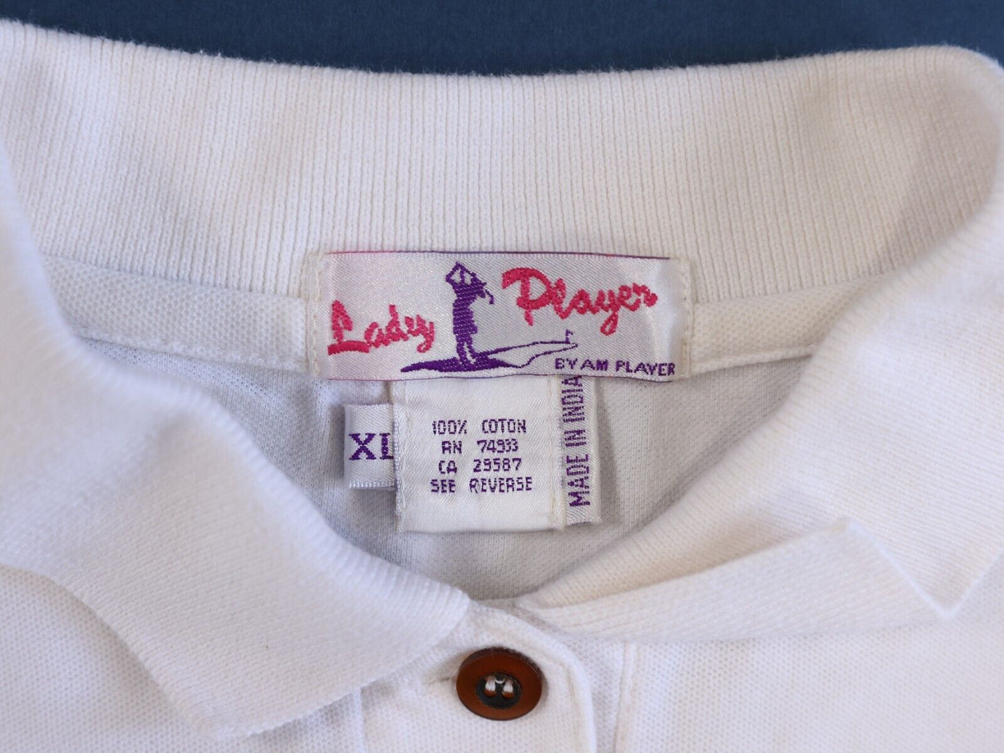 Sea Trail Golf Club Lady Player Bb AM PLAYER White Polo Size XL