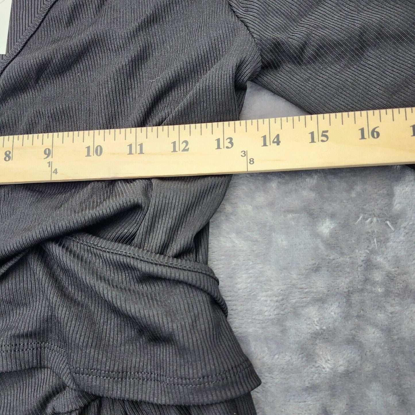 CIDER Womens Solid V-neck Wide Leg Jumpsuit Black size Medium