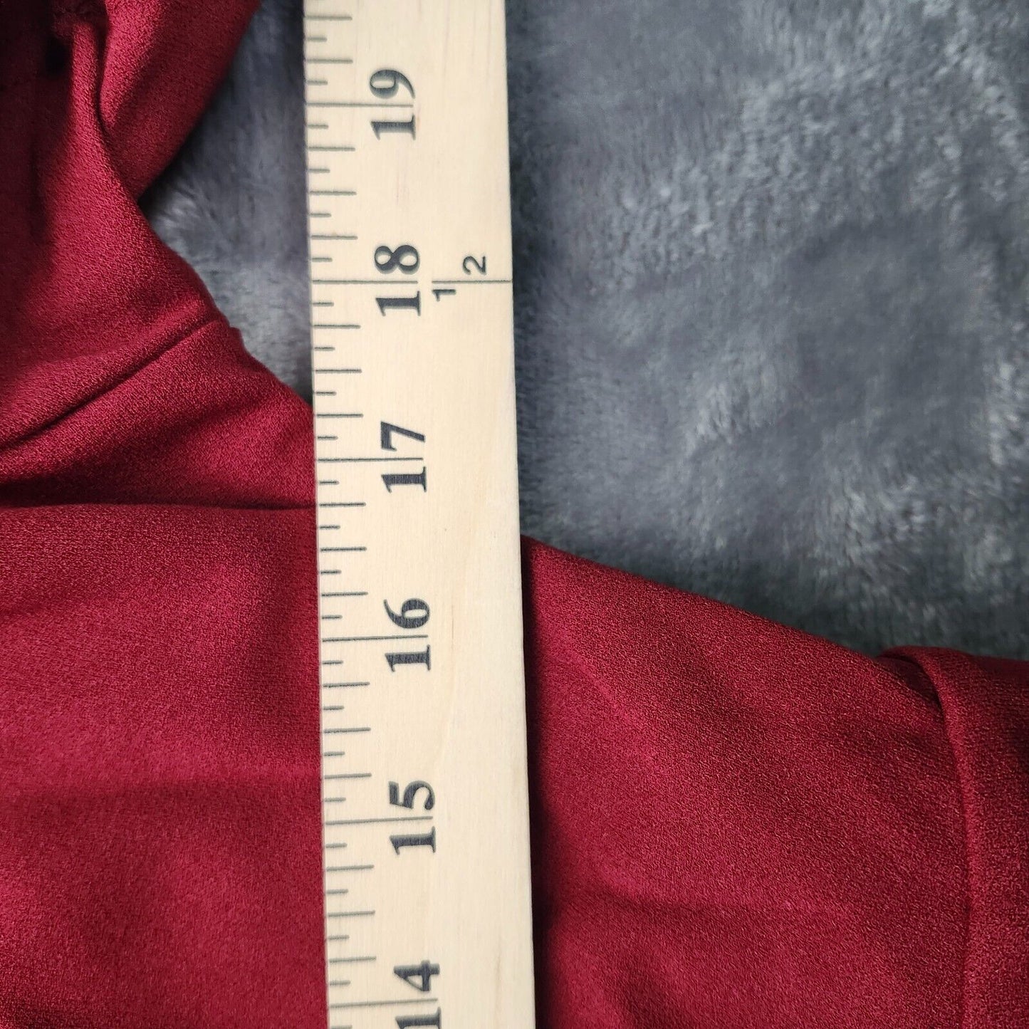 CUPSHE Women's V-Neck Wide Leg Jumpsuit Burgundy X-Large