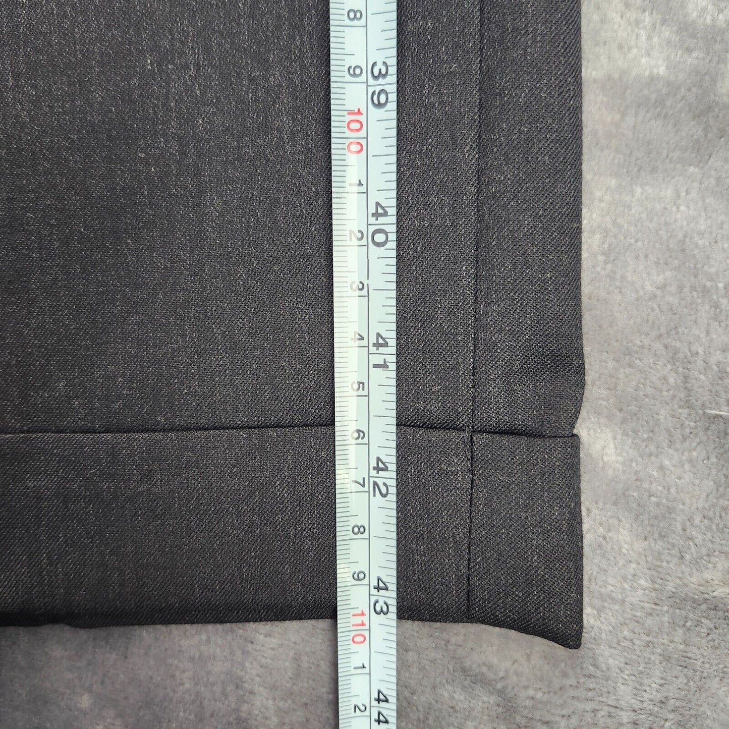 Mens 100% Wool Suit Pants 40 x 30 Cuffed Bottoms