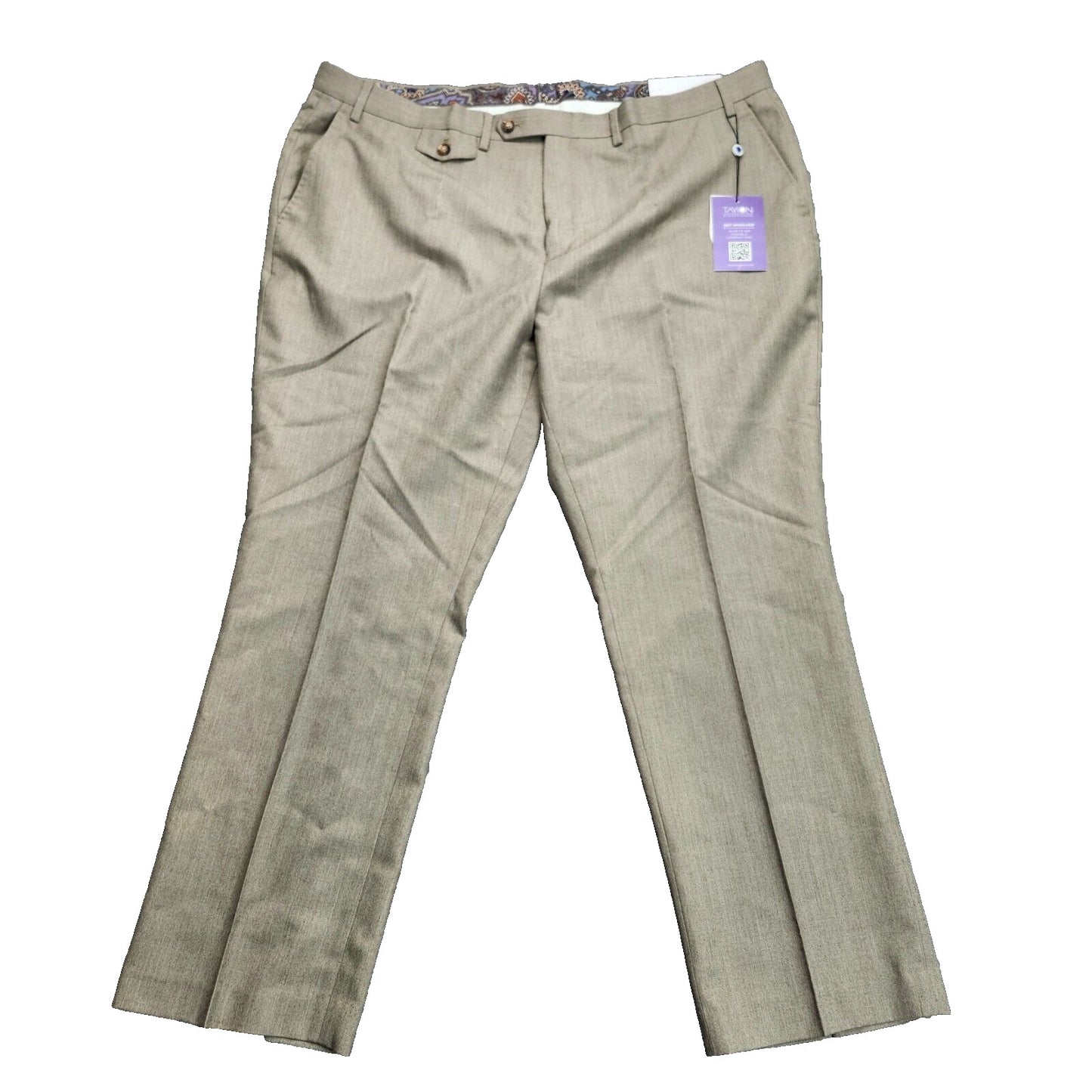 Tayion By Montee Holland Mens Classic-Fit Wool-Blend Dress Pants 44W x 30L
