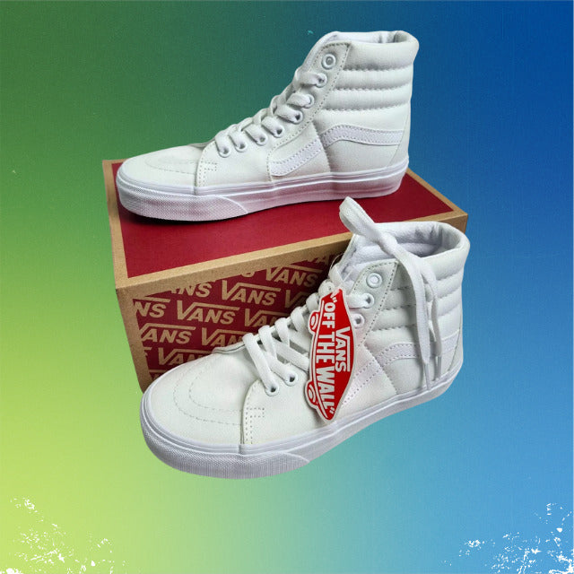 Vans SK8-HI VN000D5IW00 Men's True White Skateboarding Shoes Mens 4