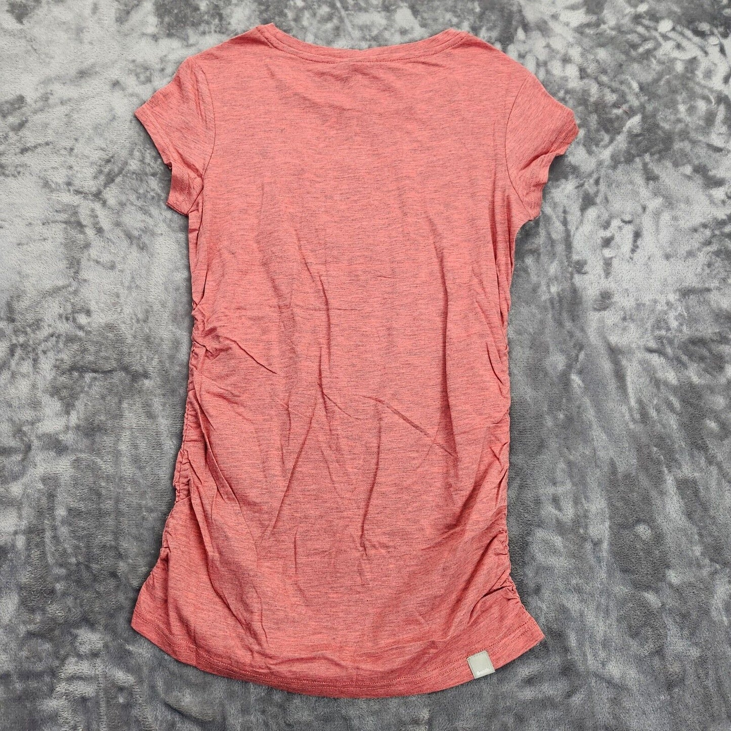 Bench UrbanWear Womens Cap sleeve ruched sides T-Shirt with logo Size Small