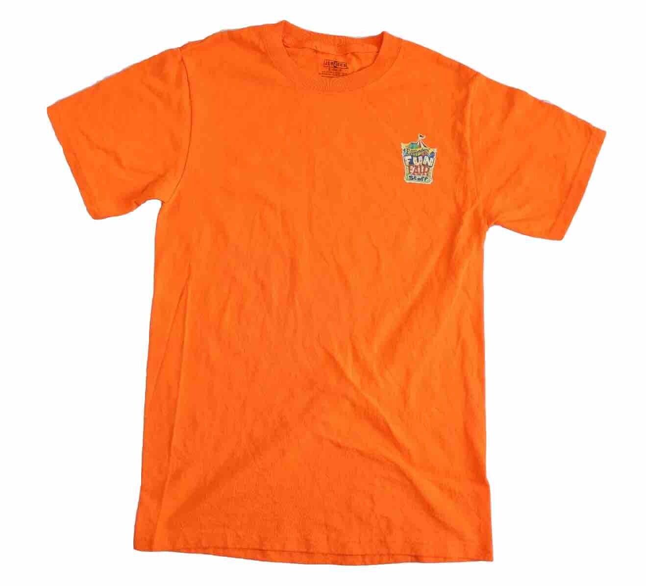 Cokebury's Everywhere Fun Fair Staff Shirt Orange Size S