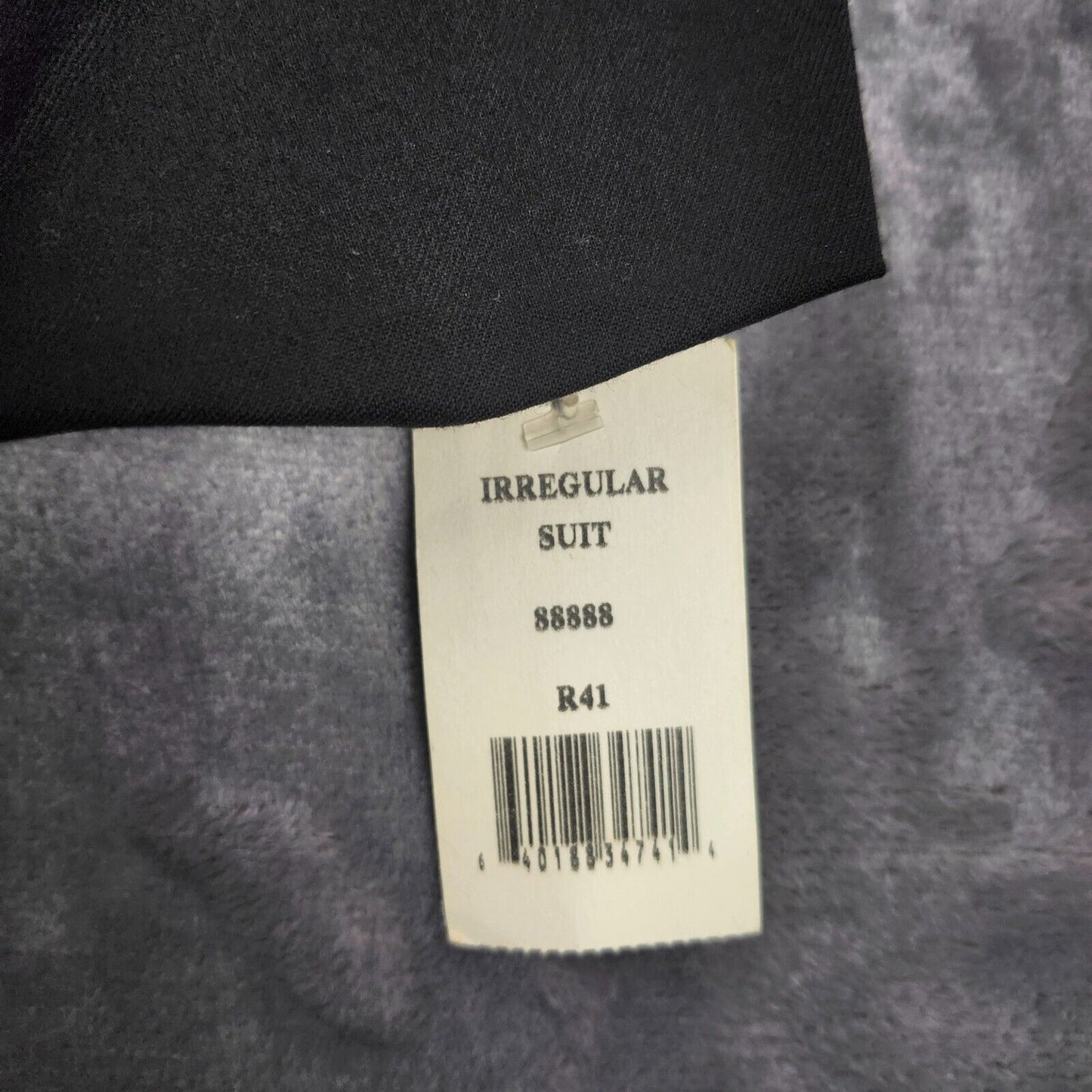NWT Tommy Hilfiger Black Suit Set Jacket 100% Wool 41 Regular, Pants 34 Regular
