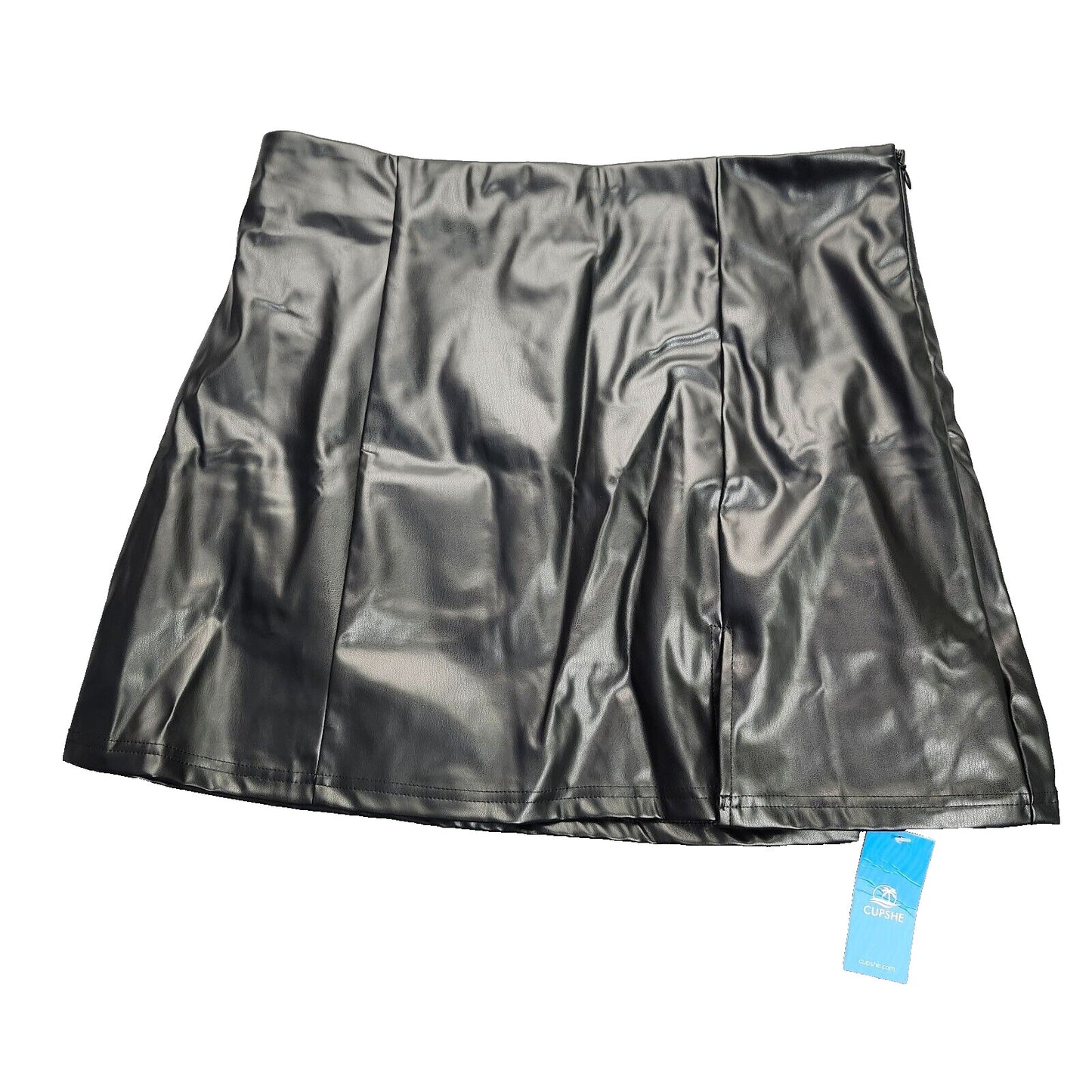 CUPSHE Womens Faux Leather Mini Skort Size XL