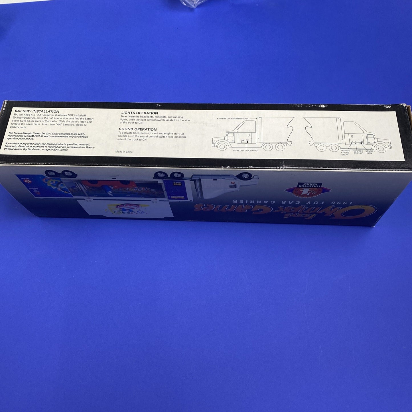 1996 Texaco Izzy's Olympic Games Toy Car Carrier