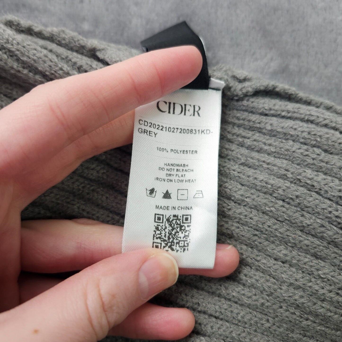 CIDER Womens Knit Solid Cami Split Midi Dress & Shrug Gray XL