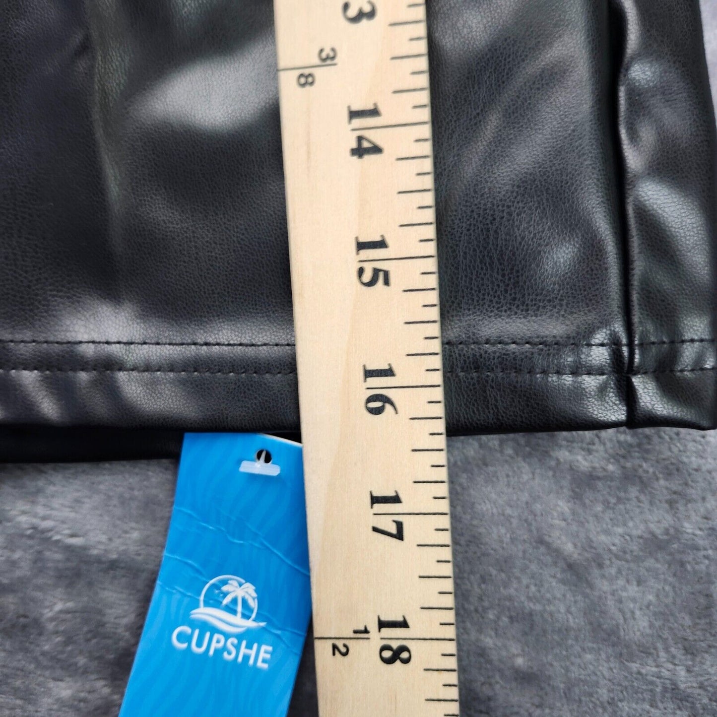 CUPSHE Womens Faux Leather Mini Skort Size XL