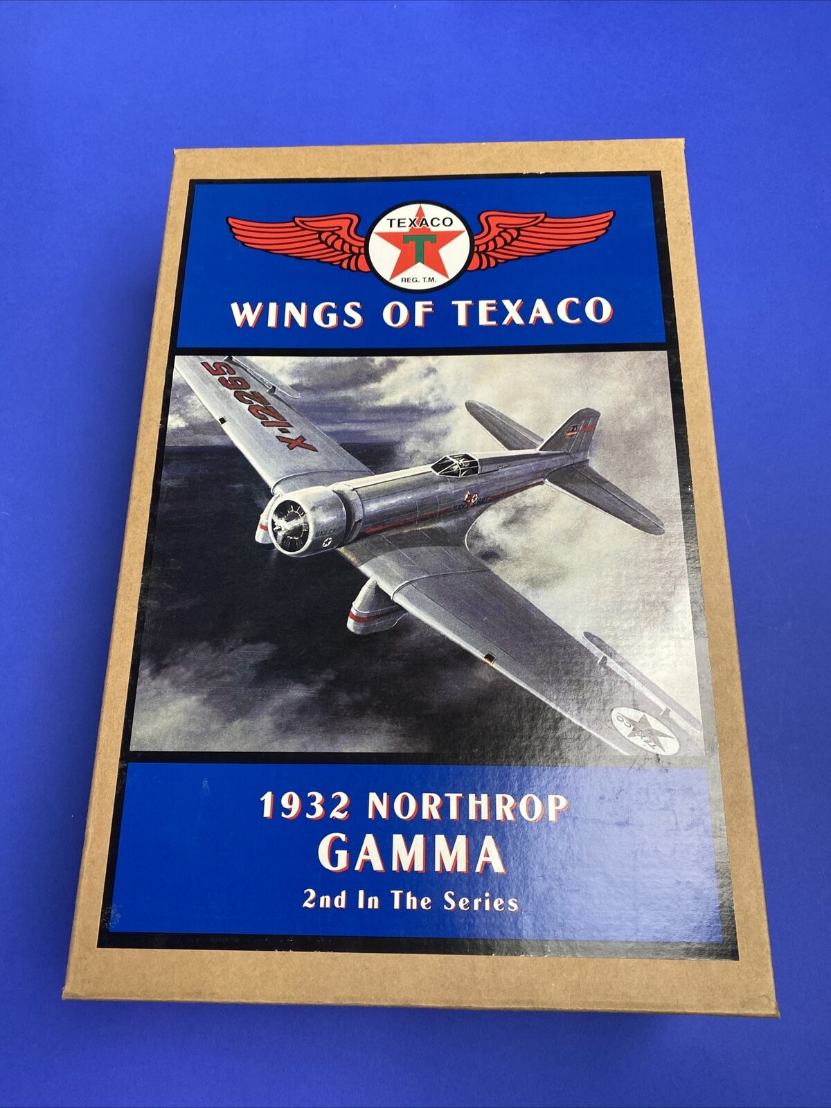 New Texaco 1932 Northrop Gamma Wings of Texaco Die-Cast Airplane Bank 2nd Series