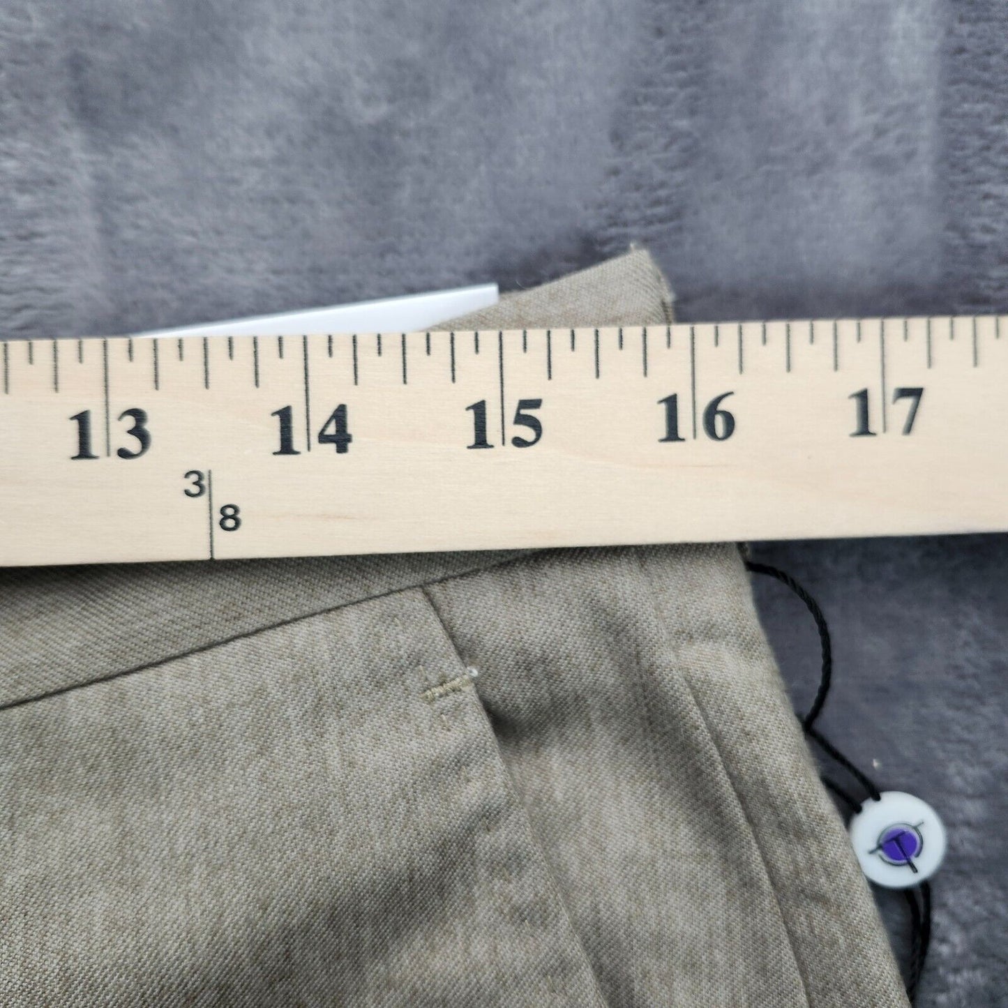 Tayion By Montee Holland Mens Classic-Fit Wool-Blend Dress Pants 34W x 32L Camel