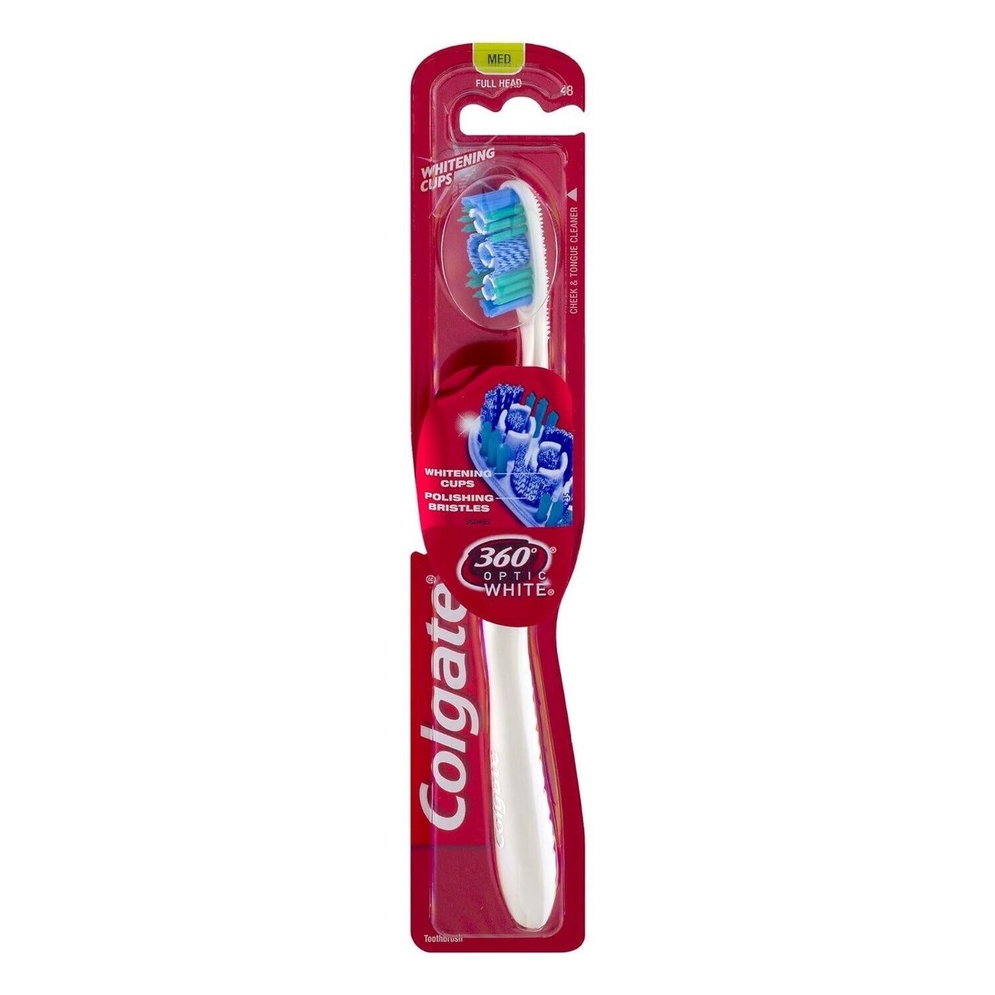 Colgate 360 Optic White Toothbrush - Medium - NEW