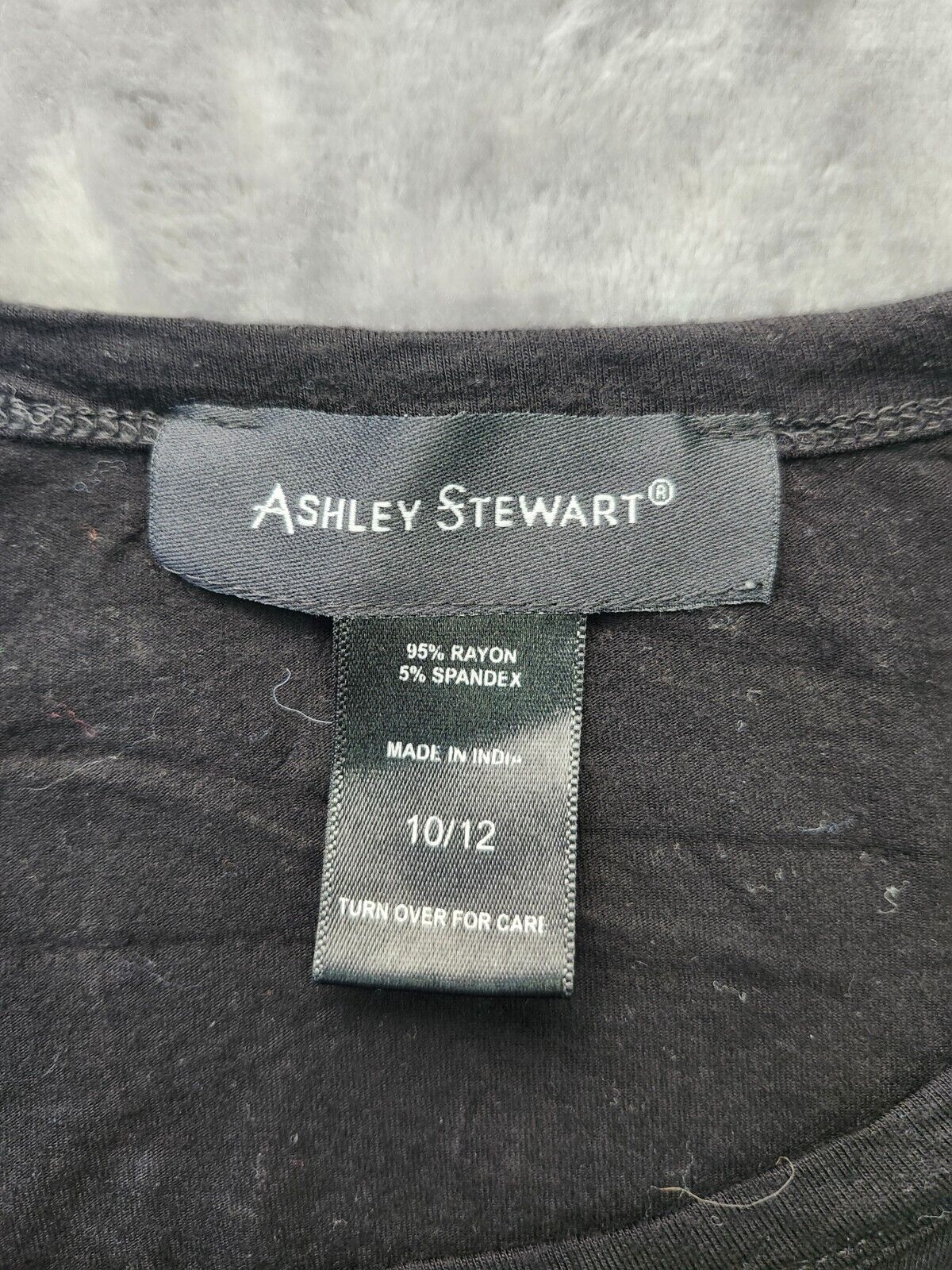 Ashley Stewart t-shirt jersey style Curvy Diva size 10/12