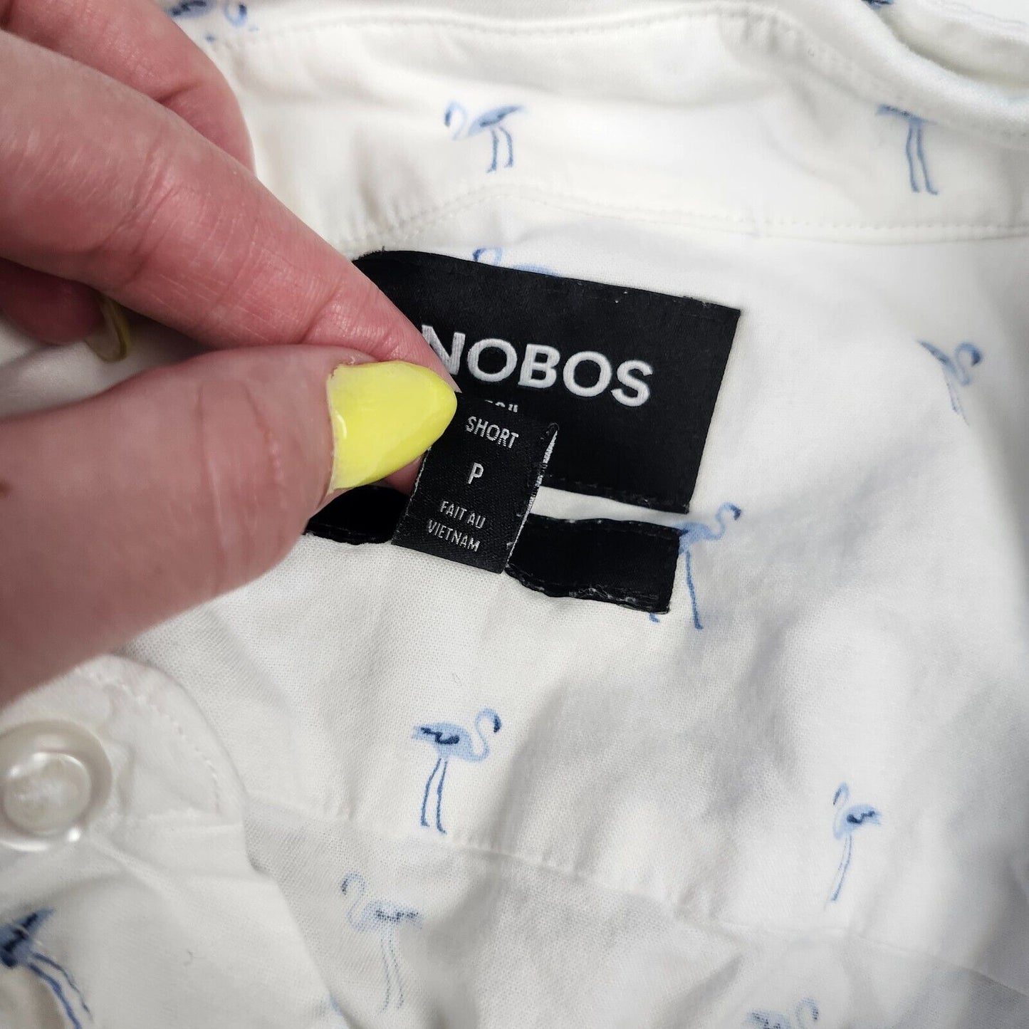 Bonobos Stretch Slim Fit Short Button Down Shirt Mens Small S