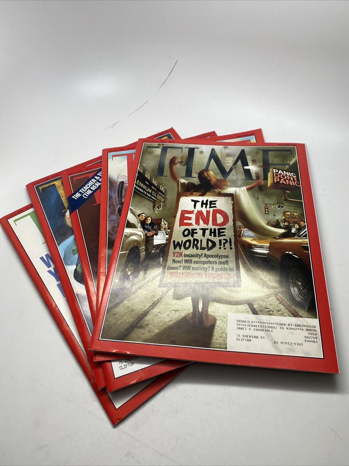 (5) Time Magazine bundle - 5 Pack Bundle 1998 1999