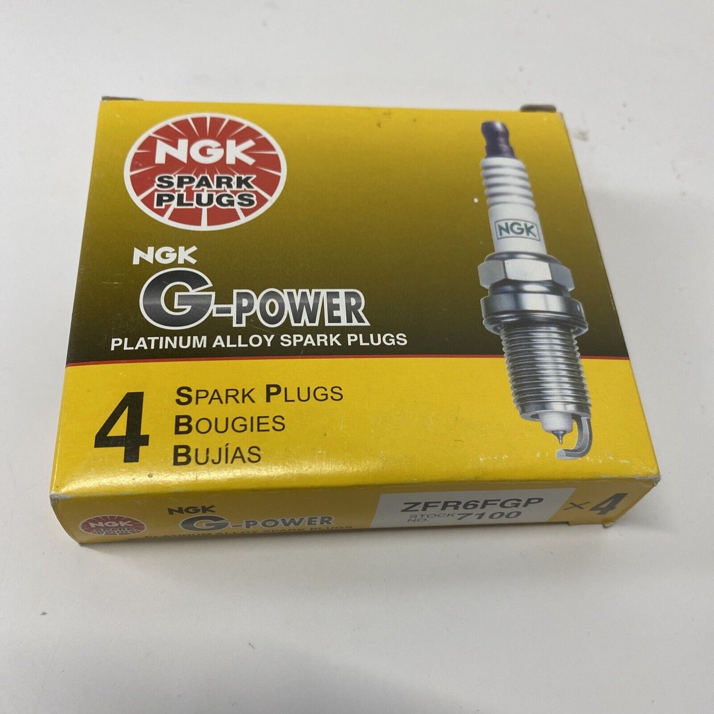 4 Plugs NGK ZFR6FGP/7100 G-Power Platinum Spark Plugs