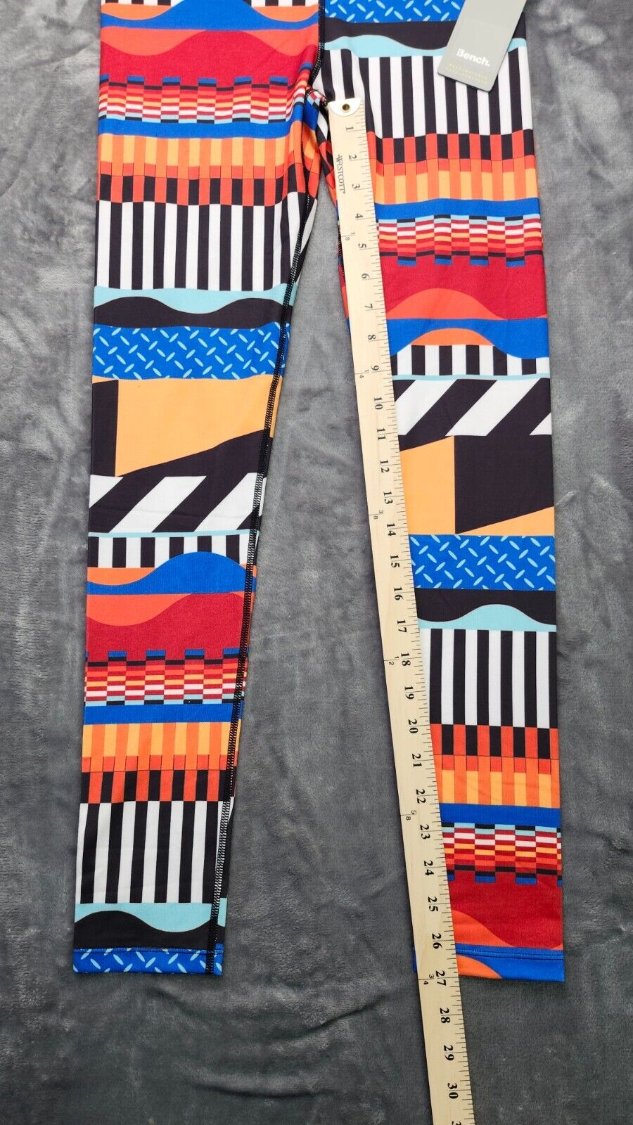NWT Bench Urban Wear Womens Yoga pants Size Small Bold Stripe Colorful Pants