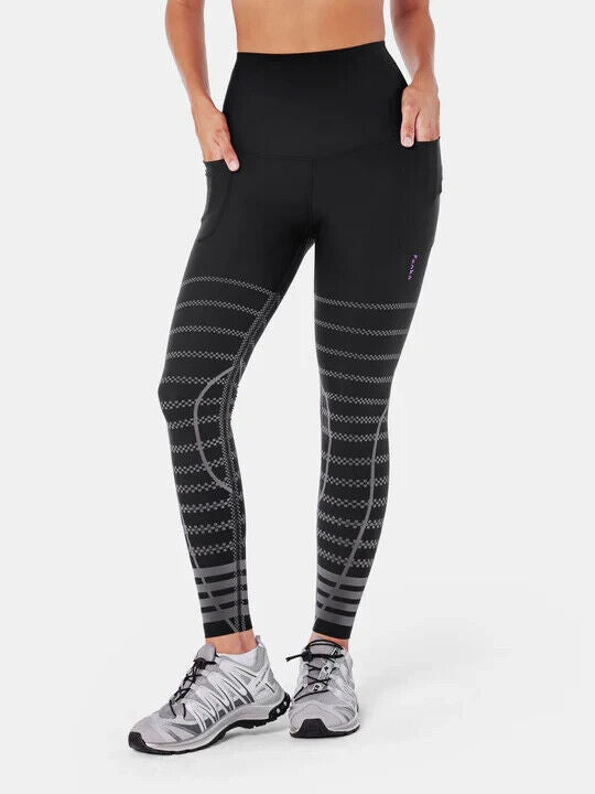 Fanka Body Sculpt Recovery Leggings w Pockets Black/Frost Gray Large