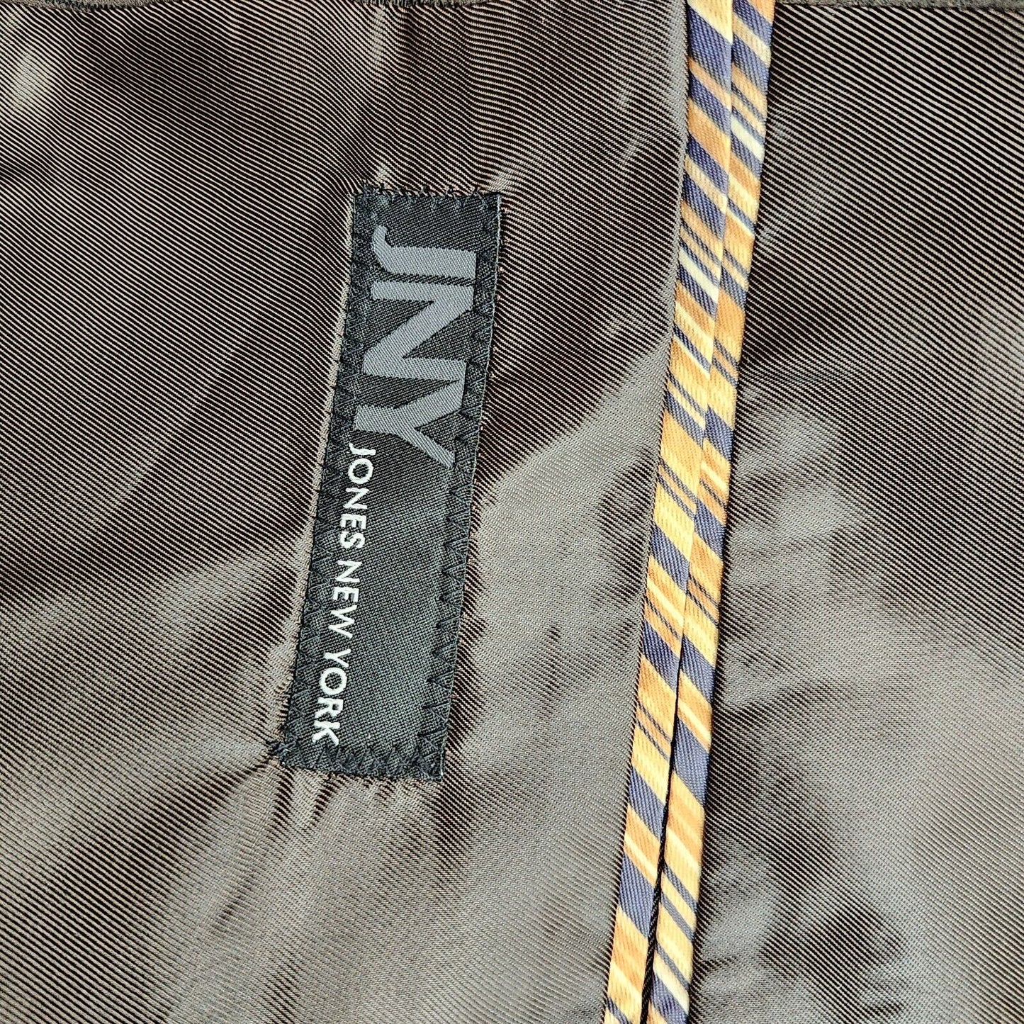 NWoT JNY Jones New York Men's 52 Long Sport Coat Blazer Dark Brown Notch Lapel