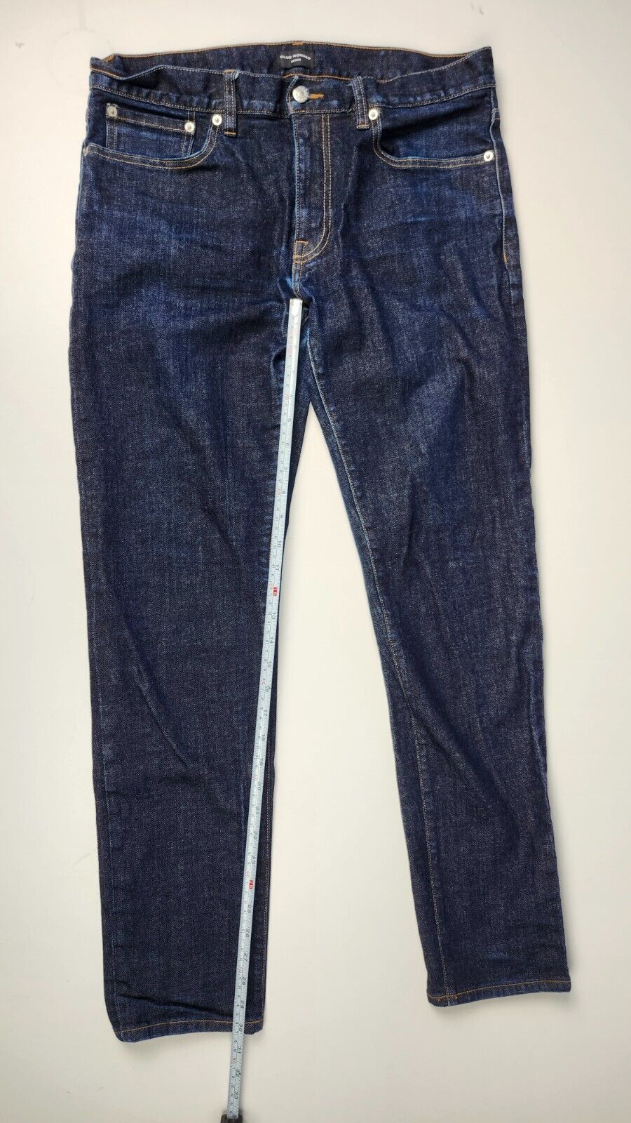 Club Monaco Mens Size 33x32 Blue Dark Wash Denim Straight Jeans