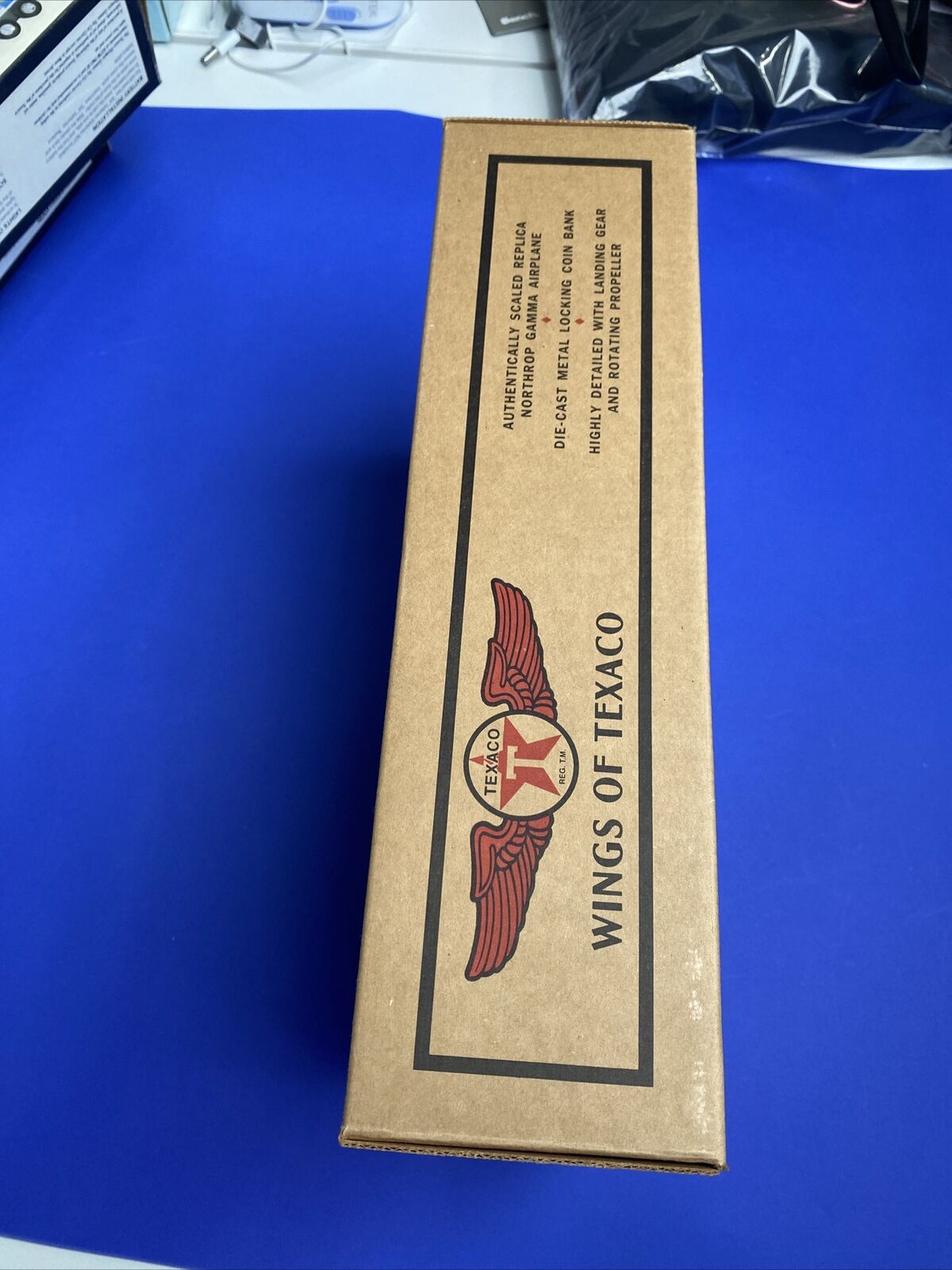 New Texaco 1932 Northrop Gamma Wings of Texaco Die-Cast Airplane Bank 2nd Series