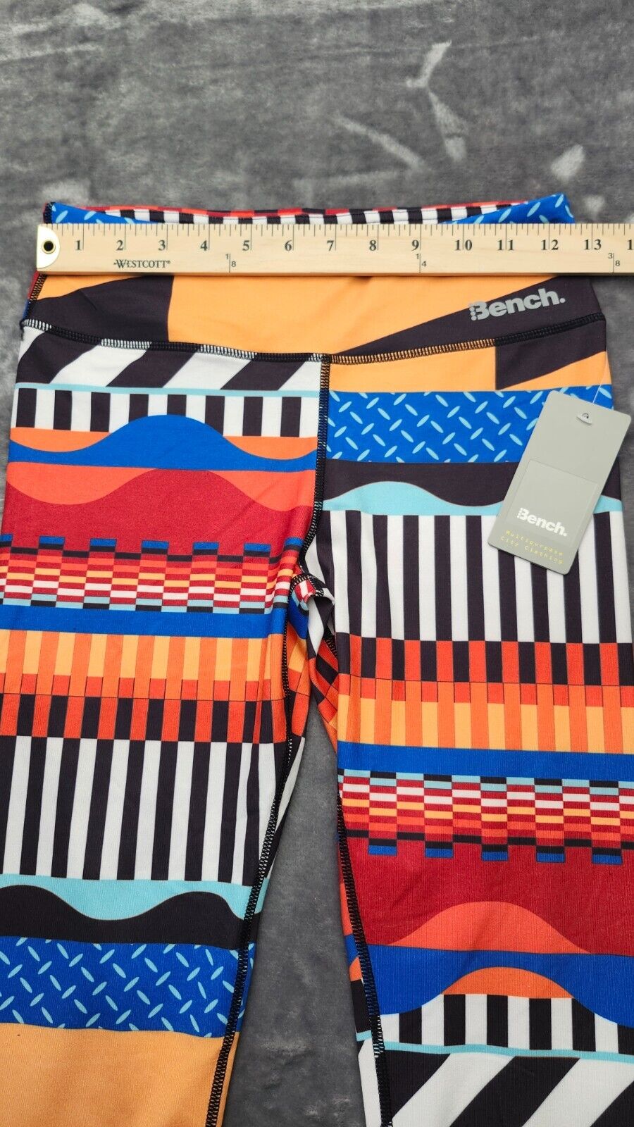 NWT Bench Urban Wear Womens Yoga pants Size Small Bold Stripe Colorful Pants