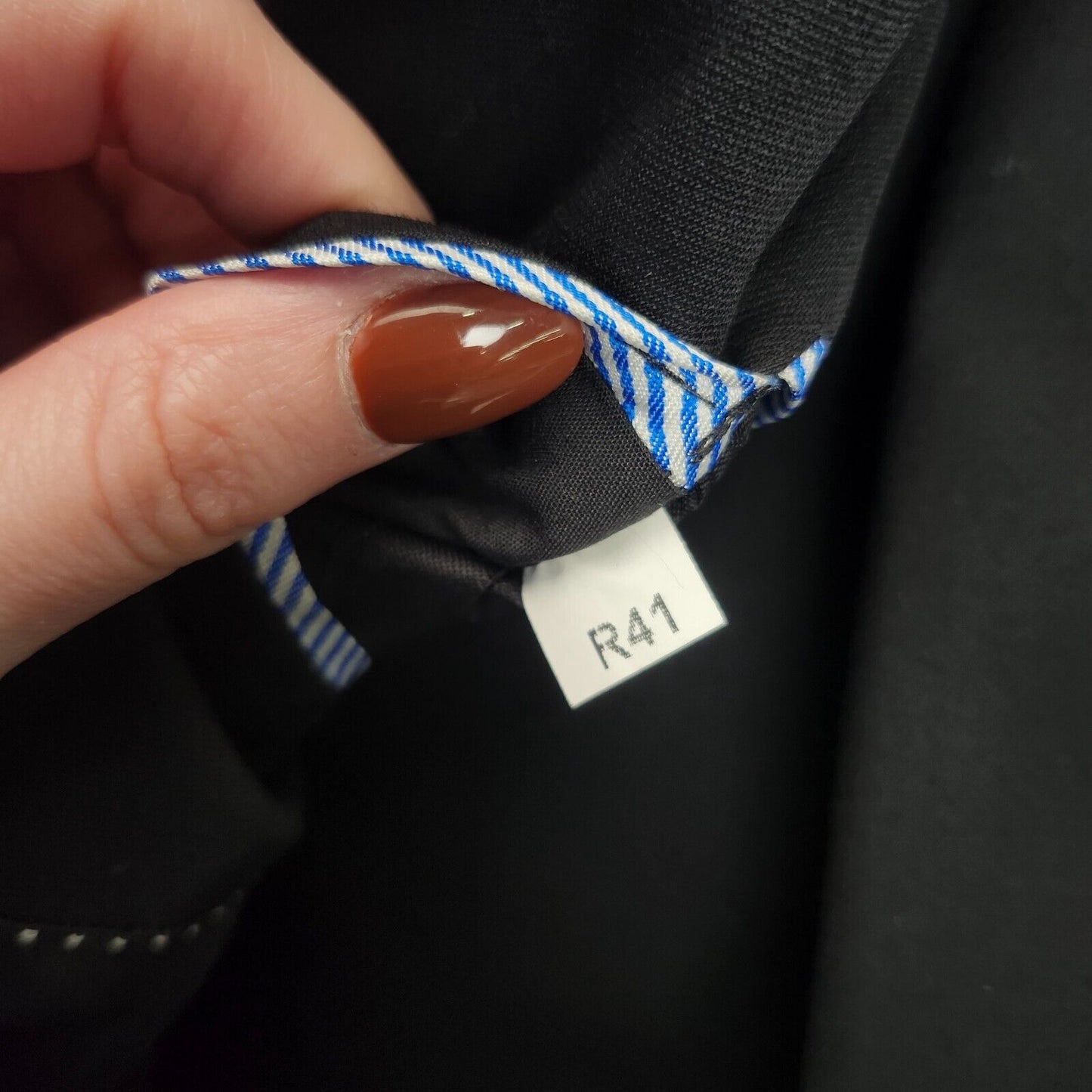 NWT Tommy Hilfiger Black Suit Set Jacket 100% Wool 41 Regular, Pants 34 Regular