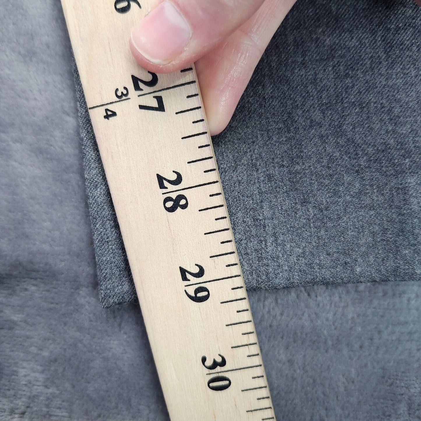 Tayion By Montee Holland Mens Classic-Fit Wool-Blend Dress Pants 40W x 30L Grey