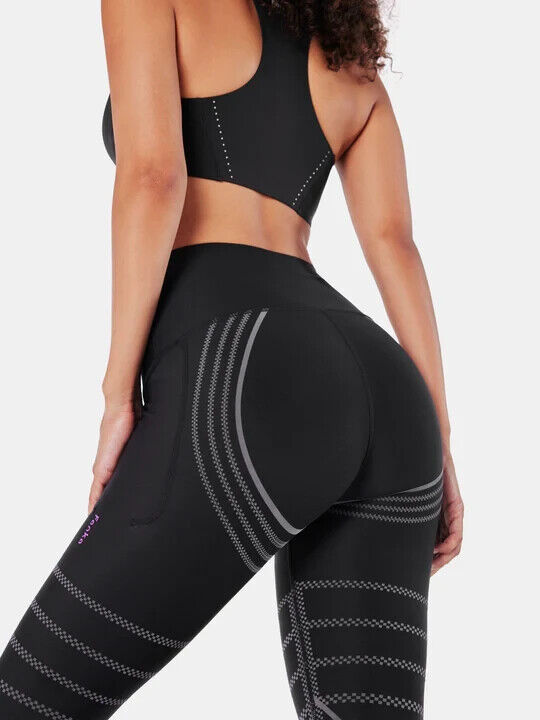 Fanka Body Sculpt Recovery Leggings w Pockets Black/Frost Gray Large