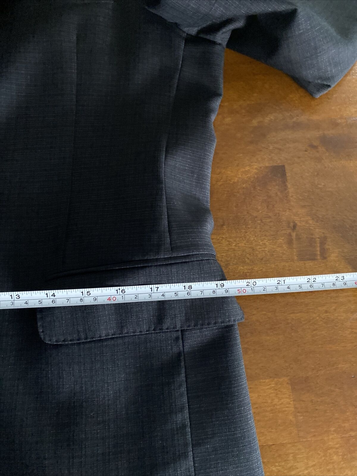 Ysl Mens Blazer (40R) Gray With Functional Surgeon Buttons