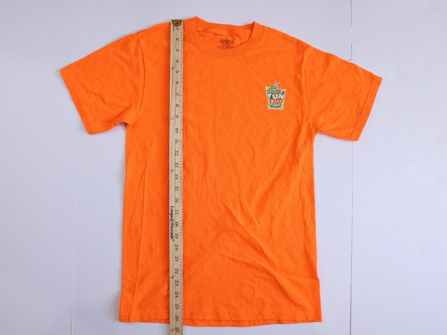 Cokebury's Everywhere Fun Fair Staff Shirt Orange Size S