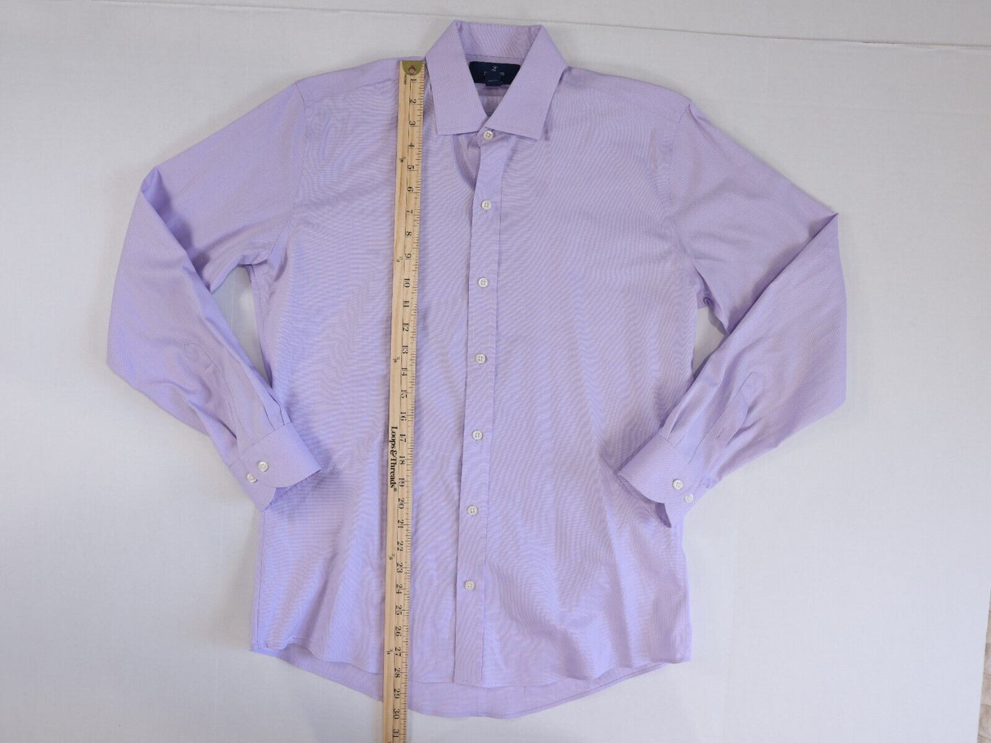Button Down Slim Fit Dress Shirt Light Purple 15.5 33