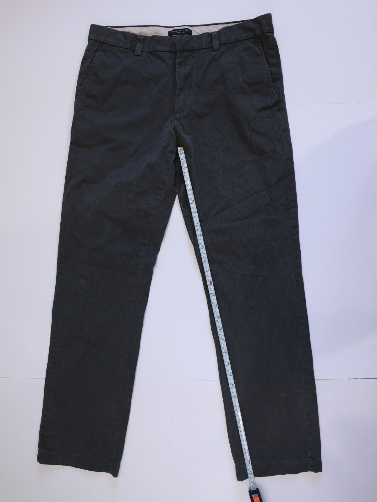 Banana Republic Alden Chino 33x34 Gray Cotton Pants